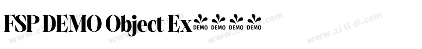 FSP DEMO Object Ex字体转换 FSP DEMO Object Ex字体转换